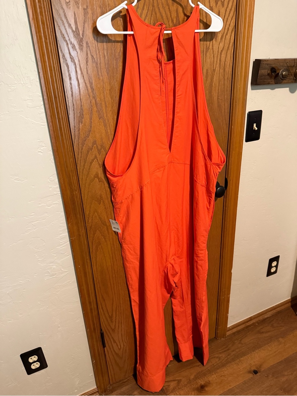 FP Movement by Free People Vibrant Orange Racerback Jumpsuit - Picture 2 of 5